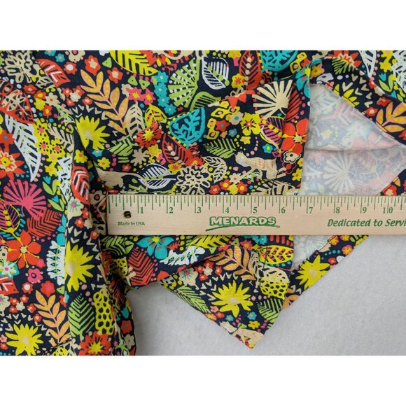 Crown & Ivy Women's Short Size 24W Floral Jungle Print Chino Casual - Picture 8 of 11